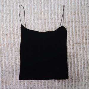NWOT Leith Black Tank Top